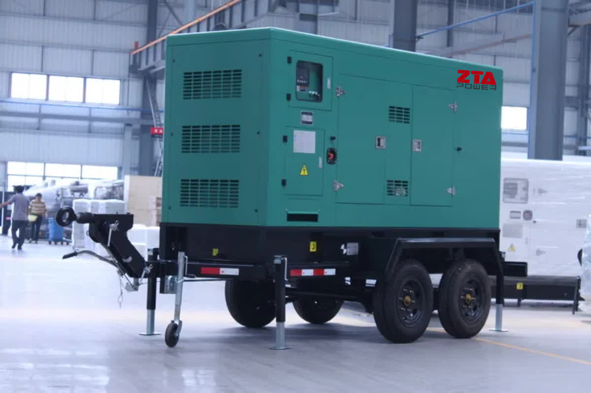 Silent Generator Set With Trailer