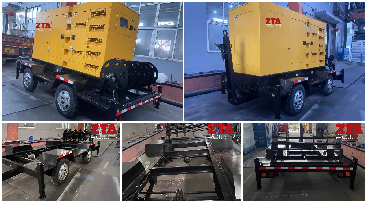 400kw 500kva Perkins Trailer Genset